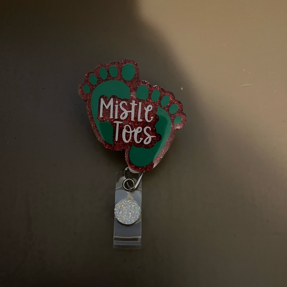 Christmas NICU Badge Retractable Reel